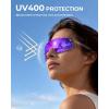 image:imageKastKing Etowah Polarized Sports Fishing Sunglasses With PuriVex Protective Lens Coating Rimless Wrap Design Men WomenB Gloss Crystal Frame  Smoke Lavender Mirror