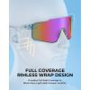 image:imageKastKing Etowah Polarized Sports Fishing Sunglasses With PuriVex Protective Lens Coating Rimless Wrap Design Men WomenB Gloss Crystal Frame  Smoke Lavender Mirror