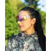 image:imageKastKing Etowah Polarized Sports Fishing Sunglasses With PuriVex Protective Lens Coating Rimless Wrap Design Men WomenB Gloss Crystal Frame  Smoke Lavender Mirror