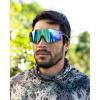 image:imageKastKing Etowah Polarized Sports Fishing Sunglasses With PuriVex Protective Lens Coating Rimless Wrap Design Men WomenC Gloss Navy Blue Demi Frame  Smoke Ice Blue Mirror