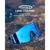 image:imageKastKing Etowah Polarized Sports Fishing Sunglasses With PuriVex Protective Lens Coating Rimless Wrap Design Men WomenC Gloss Navy Blue Demi Frame  Smoke Ice Blue Mirror