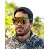 image:imageKastKing Etowah Polarized Sports Fishing Sunglasses With PuriVex Protective Lens Coating Rimless Wrap Design Men WomenE Gloss Tal Dark Olive Frame  Brown Gold Mirror