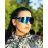 image:imageKastKing Etowah Polarized Sports Fishing Sunglasses With PuriVex Protective Lens Coating Rimless Wrap Design Men WomenF Black Frame  Smoke Cobalt Mirror