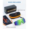 image:imageKastKing Etowah Polarized Sports Fishing Sunglasses With PuriVex Protective Lens Coating Rimless Wrap Design Men WomenG Double Matte Solid Green Frame  Green Chartreuse Mirror
