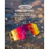 image:imageKastKing Etowah Polarized Sports Fishing Sunglasses With PuriVex Protective Lens Coating Rimless Wrap Design Men WomenH Matte Smoke Crystal Frame  Copper Burgundy Mirror
