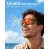 image:imageKastKing Etowah Polarized Sports Fishing Sunglasses With PuriVex Protective Lens Coating Rimless Wrap Design Men WomenH Matte Smoke Crystal Frame  Copper Burgundy Mirror