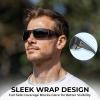 image:imageKastKing Gauley Polarized Sunglasses With PuriVex Protective Lens CoatingUV 400 and Wrap Design Sport Fishing SunglassesB Smoke Crystal Frame  Smoke