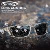 image:imageKastKing Gauley Polarized Sunglasses With PuriVex Protective Lens CoatingUV 400 and Wrap Design Sport Fishing SunglassesC Matte Obsidian Boulder Camo Frame  Smoke