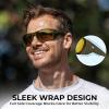 image:imageKastKing Gauley Polarized Sunglasses With PuriVex Protective Lens CoatingUV 400 and Wrap Design Sport Fishing SunglassesE Gloss Solid Olive Frame  Golden Bronze Mirror