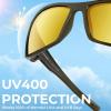 image:imageKastKing Gauley Polarized Sunglasses With PuriVex Protective Lens CoatingUV 400 and Wrap Design Sport Fishing SunglassesE Gloss Solid Olive Frame  Golden Bronze Mirror