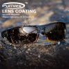 image:imageKastKing Gauley Polarized Sunglasses With PuriVex Protective Lens CoatingUV 400 and Wrap Design Sport Fishing SunglassesL Yellow Demi Frame  Brown
