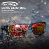 image:imageKastKing Gauley Polarized Sunglasses With PuriVex Protective Lens CoatingUV 400 and Wrap Design Sport Fishing SunglassesM Black Frame  Scarlet Mirror