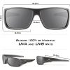 image:imageKastKing Iditarod Polarized Sport SunglassesPuriVex Protective Lens Coating Fishing Sunglasses For Driving Cycling RunningC Gloss Dark Gray Metallic Frame  Flash Mirror