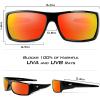 image:imageKastKing Iditarod Polarized Sport SunglassesPuriVex Protective Lens Coating Fishing Sunglasses For Driving Cycling RunningD Gloss Black Frame  Orange Mirror