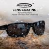 image:imageKastKing Kateel Sport Sunglasses Full Wrap Design PuriVex Protective Coating Lightweight Grilamid Frame UV ProtectionA Frame Gloss BlackLens Smoke