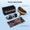 image:imageKastKing Kateel Sport Sunglasses Full Wrap Design PuriVex Protective Coating Lightweight Grilamid Frame UV ProtectionB Frame BlackLens Brown Mirror