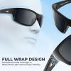image:imageKastKing Kateel Sport Sunglasses Full Wrap Design PuriVex Protective Coating Lightweight Grilamid Frame UV ProtectionD Frame Gloss Tal Light BlueLens Ice Blue Mirror