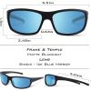 image:imageKastKing Kateel Sport Sunglasses Full Wrap Design PuriVex Protective Coating Lightweight Grilamid Frame UV ProtectionG Frame Matte BlackoutLens Smoke  Ice Mirror