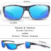 image:imageKastKing Kateel Sport Sunglasses Full Wrap Design PuriVex Protective Coating Lightweight Grilamid Frame UV ProtectionH Frame Gloss Tal GrayLens Smoke  Ocean Mirror