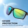 image:imageKastKing Osage Polarized Sport Sunglasses for Men and Women Ideal for Driving Fishing Cycling Running UV ProtectionFrame Black Lens Green Mirror