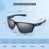 image:imageKastKing Osage Polarized Sport Sunglasses for Men and Women Ideal for Driving Fishing Cycling Running UV ProtectionFrame Black Lens Smoke