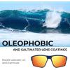 image:imageKastKing Osage Polarized Sport Sunglasses for Men and Women Ideal for Driving Fishing Cycling Running UV ProtectionFrame Blue Lens Orange Mirror