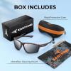 image:imageKastKing Osage Polarized Sport Sunglasses for Men and Women Ideal for Driving Fishing Cycling Running UV ProtectionFrame Demi Lens Smoke