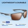 image:imageKastKing Osage Polarized Sport Sunglasses for Men and Women Ideal for Driving Fishing Cycling Running UV ProtectionFrame Gloss Metallic Gun Lens Silver Mirror