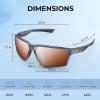 image:imageKastKing Osage Polarized Sport Sunglasses for Men and Women Ideal for Driving Fishing Cycling Running UV ProtectionFrame Gloss Metallic Gun Lens Silver Mirror