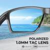 image:imageKastKing Osage Polarized Sport Sunglasses for Men and Women Ideal for Driving Fishing Cycling Running UV ProtectionFrame Gloss Metallic Gun Lens Silver Mirror
