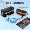 image:imageKastKing Osage Polarized Sport Sunglasses for Men and Women Ideal for Driving Fishing Cycling Running UV ProtectionFrame Gloss Smoke Crystal Lens Ice Blue Mirror