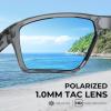 image:imageKastKing Osage Polarized Sport Sunglasses for Men and Women Ideal for Driving Fishing Cycling Running UV ProtectionFrame Gloss Smoke Crystal Lens Ice Blue Mirror