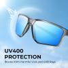 image:imageKastKing Osage Polarized Sport Sunglasses for Men and Women Ideal for Driving Fishing Cycling Running UV ProtectionFrame Gloss Smoke Crystal Lens Ice Blue Mirror