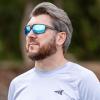 image:imageKastKing Osage Polarized Sport Sunglasses for Men and Women Ideal for Driving Fishing Cycling Running UV ProtectionFrame Gloss Smoke Crystal Lens Ice Blue Mirror