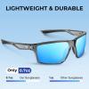 image:imageKastKing Osage Polarized Sport Sunglasses for Men and Women Ideal for Driving Fishing Cycling Running UV ProtectionFrame Gloss Smoke Crystal Lens Ice Blue Mirror