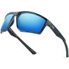 image:imageKastKing Osage Polarized Sport Sunglasses for Men and Women Ideal for Driving Fishing Cycling Running UV ProtectionFrame Gloss Tal Gray Lens Blue Ocean Mirror