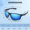 image:imageKastKing Osage Polarized Sport Sunglasses for Men and Women Ideal for Driving Fishing Cycling Running UV ProtectionFrame Gloss Tal Gray Lens Blue Ocean Mirror