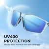 image:imageKastKing Osage Polarized Sport Sunglasses for Men and Women Ideal for Driving Fishing Cycling Running UV ProtectionFrame Gloss Tal Light Blue Lens Ice Blue Mirror