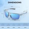 image:imageKastKing Osage Polarized Sport Sunglasses for Men and Women Ideal for Driving Fishing Cycling Running UV ProtectionFrame Gloss Tal Light Blue Lens Ice Blue Mirror