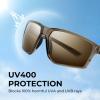 image:imageKastKing Osage Polarized Sport Sunglasses for Men and Women Ideal for Driving Fishing Cycling Running UV ProtectionFrame Gray Lens Brown