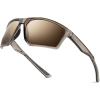 image:imageKastKing Osage Polarized Sport Sunglasses for Men and Women Ideal for Driving Fishing Cycling Running UV ProtectionFrame Gray Lens Brown