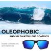 image:imageKastKing Osage Polarized Sport Sunglasses for Men and Women Ideal for Driving Fishing Cycling Running UV ProtectionFrame Matte Black Lens Cobalt Blue Mirror