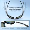 image:imageKastKing Osage Polarized Sport Sunglasses for Men and Women Ideal for Driving Fishing Cycling Running UV ProtectionFrame Matte Black Lens Cobalt Blue Mirror