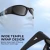 image:imageKastKing Raccoon Polarized Sport Sunglasses for Men and Women Wide Temple Wrap Ideal for Driving Fishing Cycling Running
