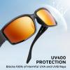 image:imageKastKing Skidaway Polarized Sport Sunglasses for Men and WomenIdeal for Driving Fishing Cycling and RunningUV ProtectionFrame Gloss Black  Lens Amber  Scarlet Mirror