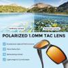 image:imageKastKing Skidaway Polarized Sport Sunglasses for Men and WomenIdeal for Driving Fishing Cycling and RunningUV ProtectionFrame Gloss Black  Lens Amber  Scarlet Mirror