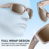 image:imageKastKing Skidaway Polarized Sport Sunglasses for Men and WomenIdeal for Driving Fishing Cycling and RunningUV ProtectionFrame Gloss Gray Crystal  Lens Brown