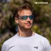 image:imageKastKing Skidaway Polarized Sport Sunglasses for Men and WomenIdeal for Driving Fishing Cycling and RunningUV ProtectionFrame Gloss Tal Light Blue  Lens Smoke  Ice Blue Mirror