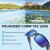image:imageKastKing Skidaway Polarized Sport Sunglasses for Men and WomenIdeal for Driving Fishing Cycling and RunningUV ProtectionFrame Gloss Tal Light Gray  Lens Smoke  Blue Ocean Mirror