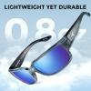 image:imageKastKing Skidaway Polarized Sport Sunglasses for Men and WomenIdeal for Driving Fishing Cycling and RunningUV ProtectionFrame Gloss Tal Light Gray  Lens Smoke  Blue Ocean Mirror